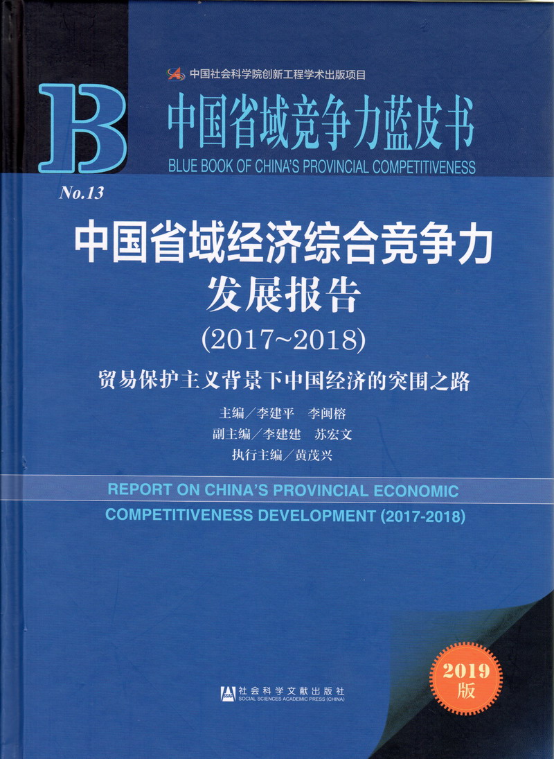 操骚逼视频电影中国省域经济综合竞争力发展报告（2017-2018）